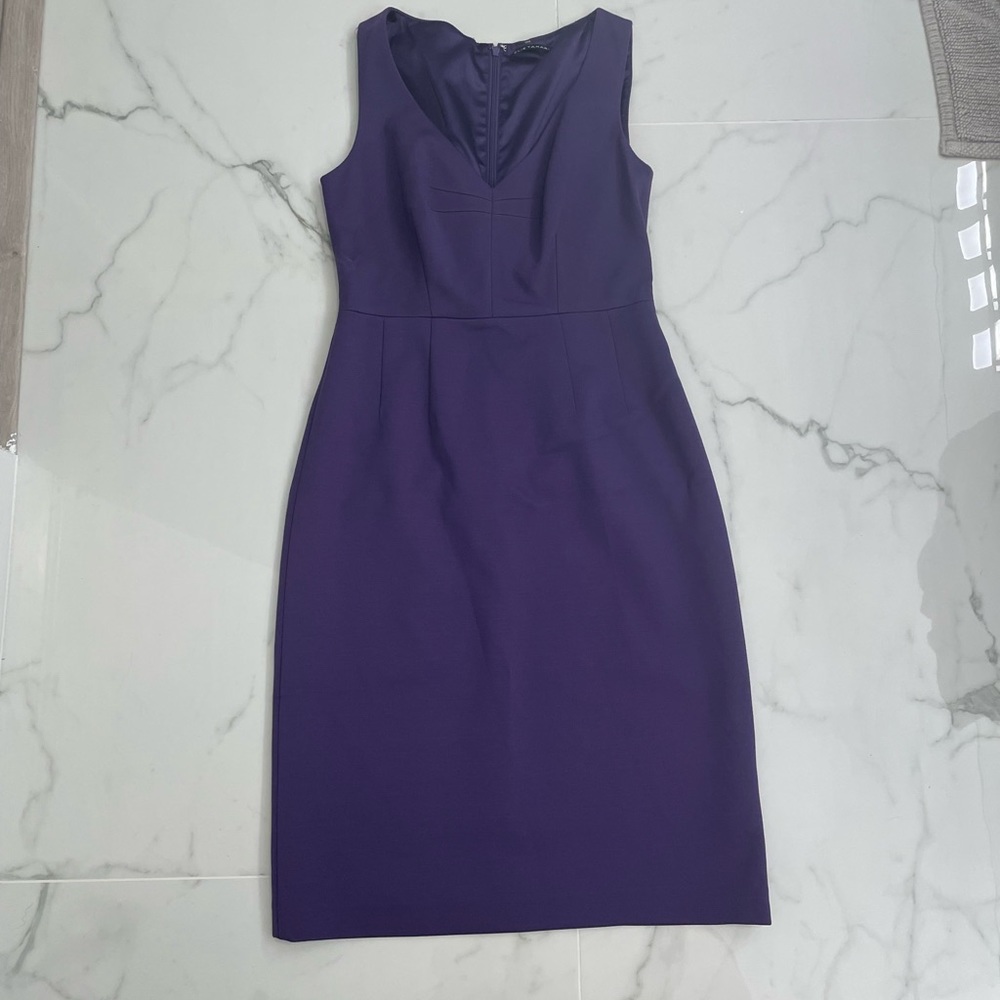 Elie Tahari Purple Midi Sleeveless Dress